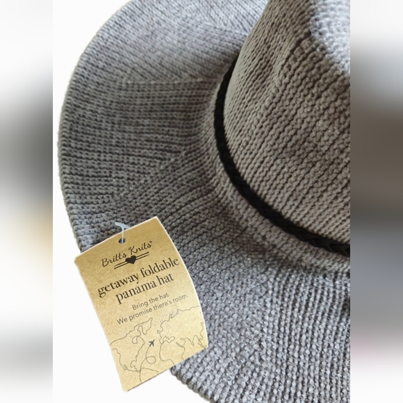 Grey Hat With Black Tie. NWT. - Picture 4 of 4